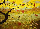 Unknown Apple Tree with Red Fruit by paul ranson painting